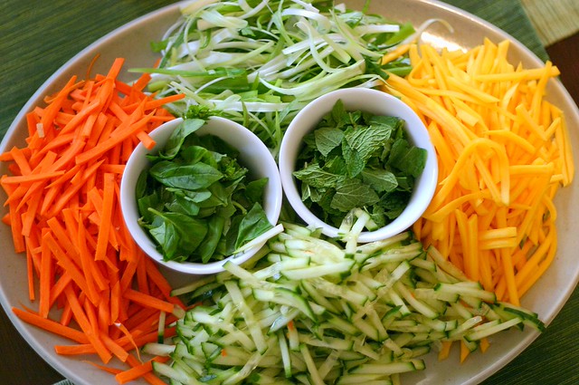 cellophane noodle salad with roast pork