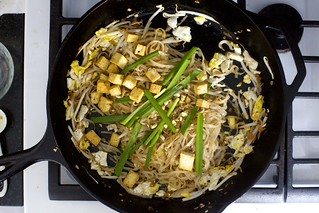 add the tofu back, plus chives