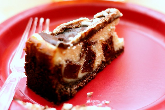 brownie mosaic cheesecake