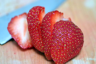strawberry, sliced