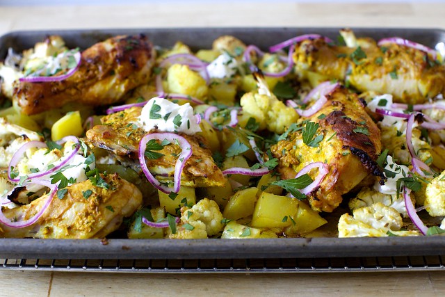 sheet pan chicken tikka