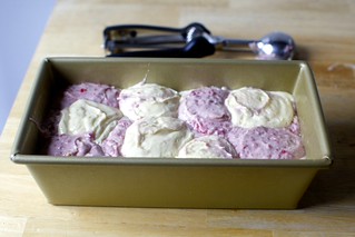 rap on the counter to expel air bubbles