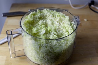 shredded + lemon + salt