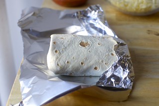 foil around the bottom first