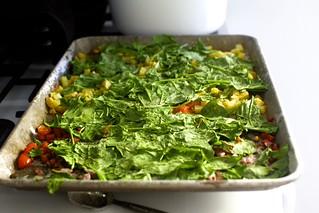 the spinach wilts quickly