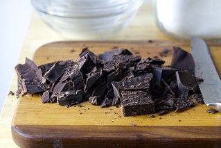 chopped chocolate