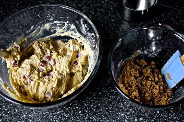 batter + brown sugar streusel