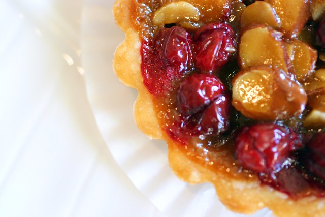 cranberry caramel tart