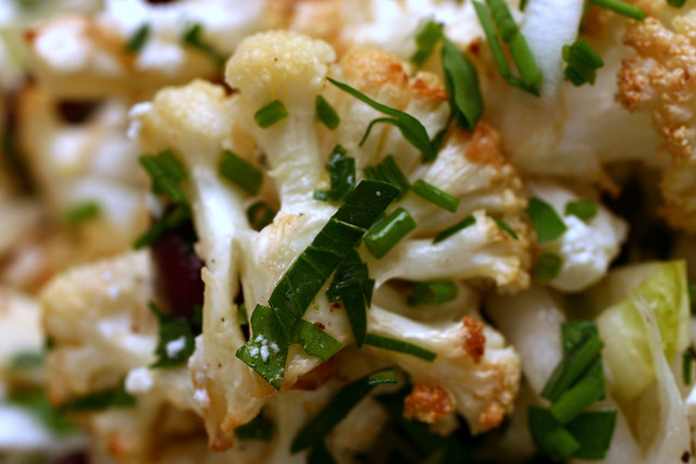 roasted cauliflower salad