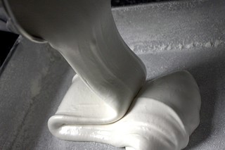 pouring the marshmallow