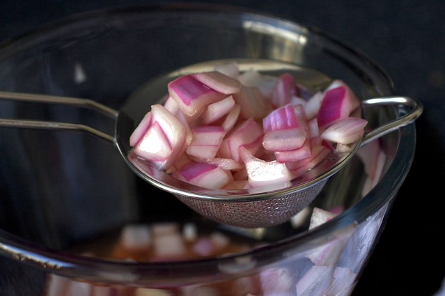 quick-pickled red onions