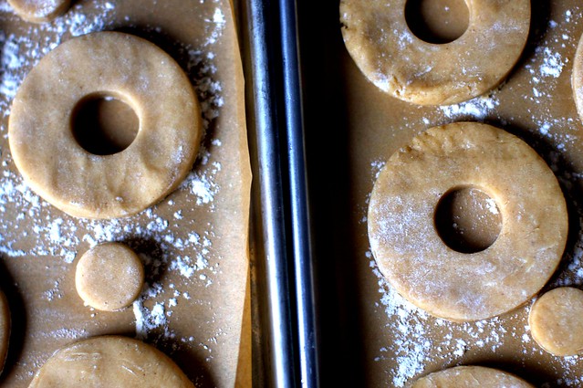 rings and holes, ready to fry