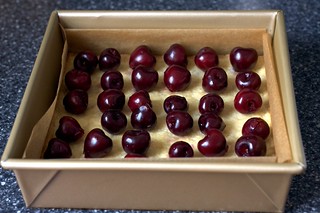 cherries, awaiting their glue