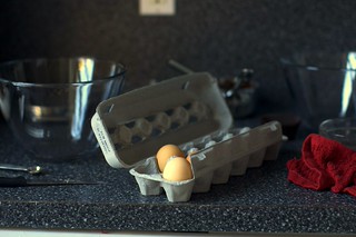 second try, just enough eggs left