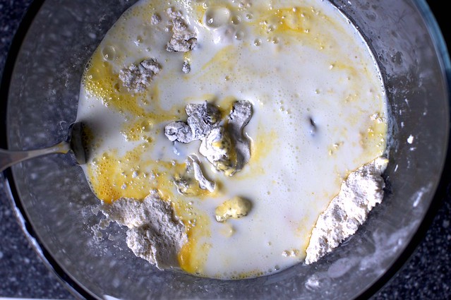 mixing it up with a fork