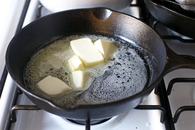 getting ready to brown the butter