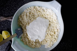 add ricotta and water