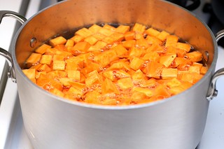 cooking sweet potatoes
