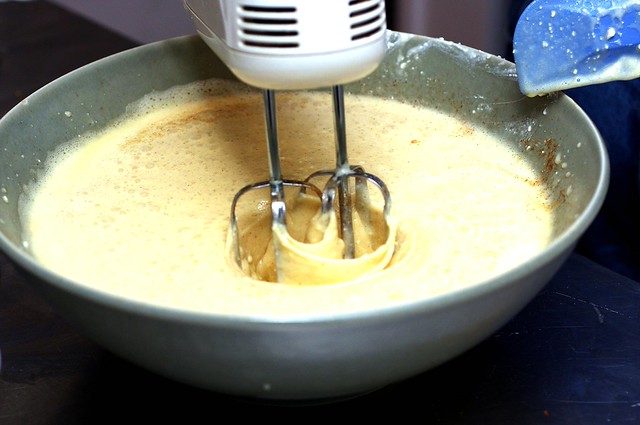 getting the batter fluffy