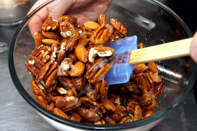 tossing with egg white