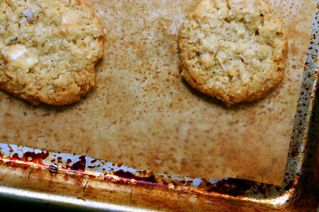 crispy, salted oatmeal white chocolate