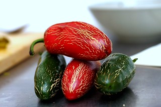 red and green jalapenos