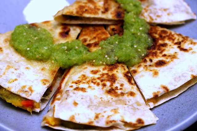 acorn squash quesadilla
