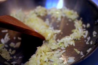 cooking the onions separately