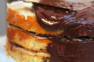 glazing the "petit four"