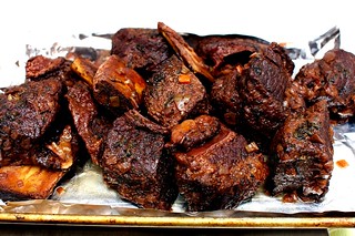 short ribs, removed from braise