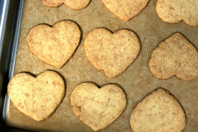toasted coconut shortbread hearts
