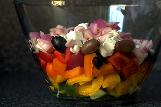 mediterranean pepper salad