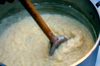 stirring the pudding