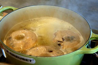 boiling the bagels