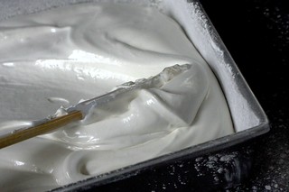 spreading the marshmallows