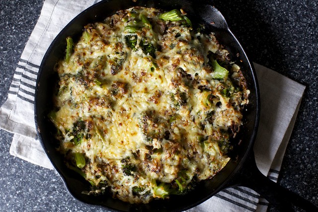 broccoli, cheddar and wild rice casserole