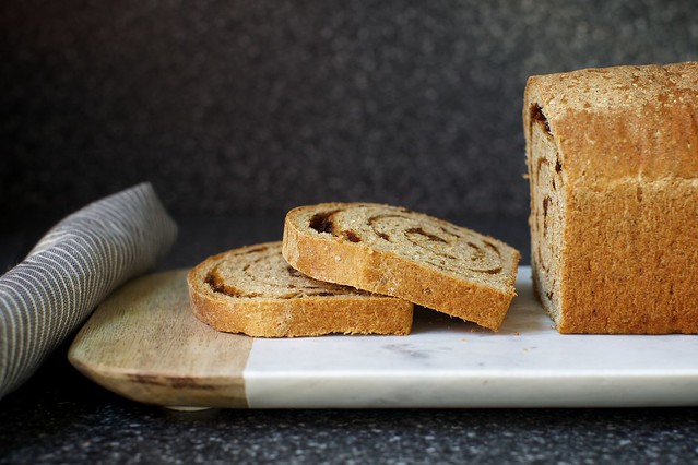 whole-grain cinnamon swirl bread