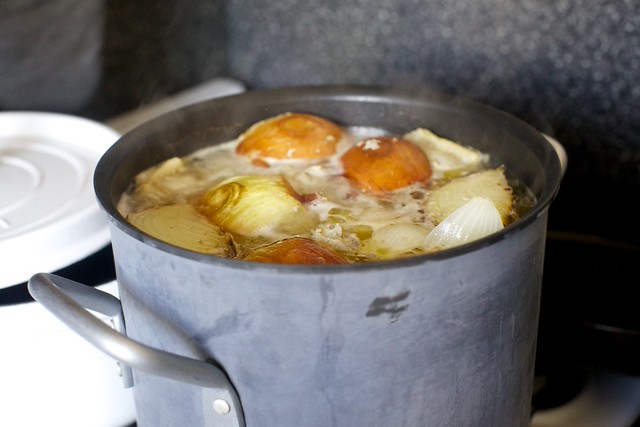 cooking the broth in a pot I forgot I had
