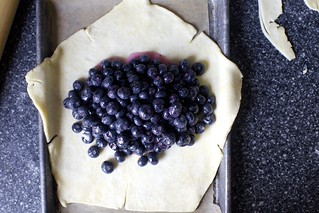 dump the fruit mixture in the center