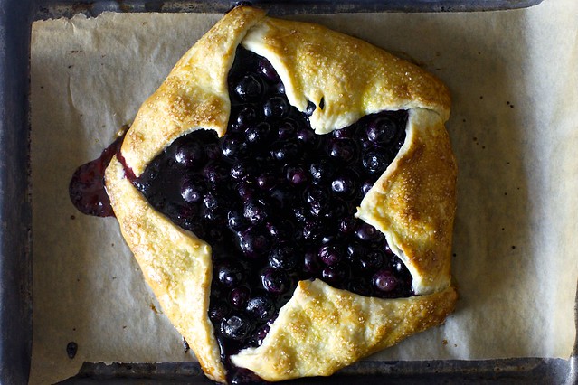 blueberry lemon ricotta galette