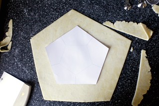 use the stencil as a rough guide