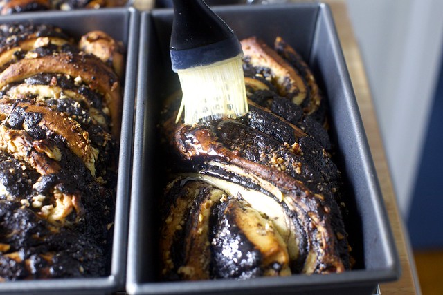 brushing with sugar syrup