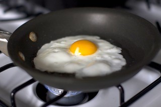 frying an egg