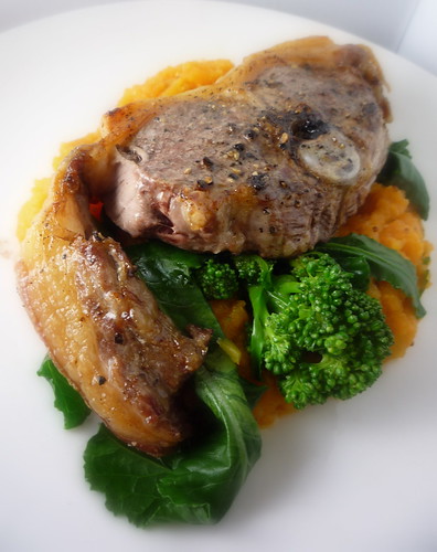 Barnsley Lamb Chops With Root Puree And Purple Sprouting Broccoli Girl Interrupted Eating