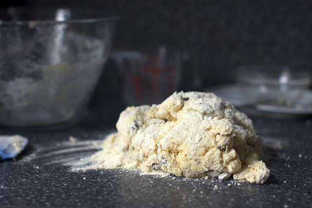 gathering to knead the dough