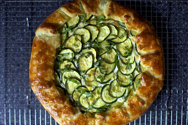 zucchini ricotta galette