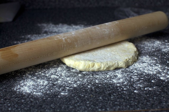 rolling out the dough