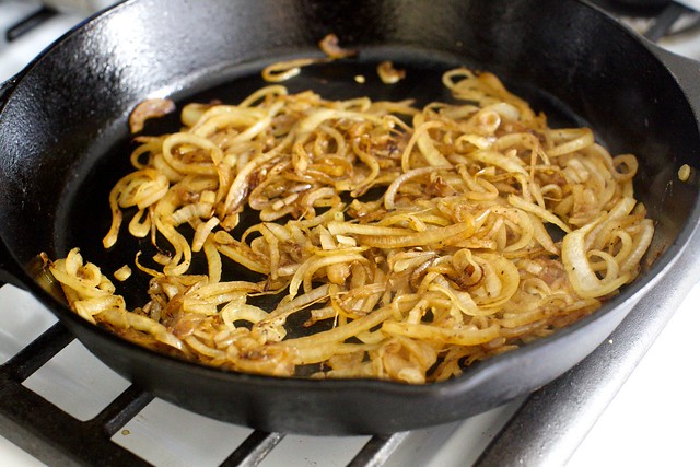 onions in the same pan