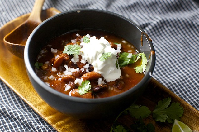 three-bean chili