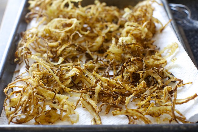 so many crispy onions; you'll have double this